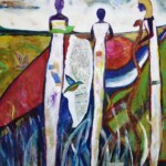 Three women at the River of Life